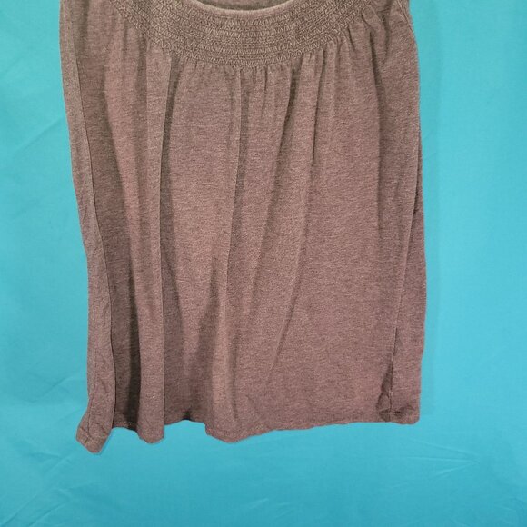 Eddie Bauer Womens Sleeveless Brown Top M Pima Cotton & Spandex - Picture 3 of 7